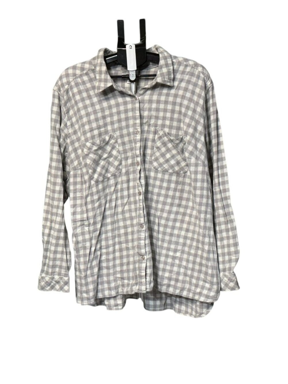 Women's Croft & Barrow - 4X -Gray & White Checkered